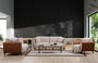 Atelier Del Sofa Sofá-Cama 3 Plazas Beige Canela, Elegante y Versátil para tu Hogar